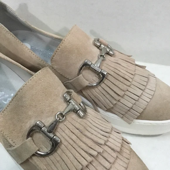 Louisa Suede Loafers/Flats  With Silver Buckle - Picture 3 of 12